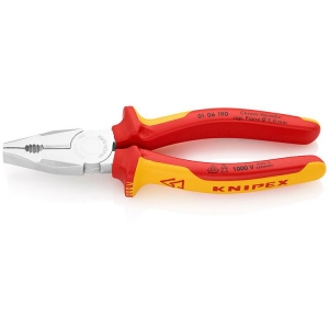 Knipex 01 06 190 Combination Pliers chrome-plated 190mm